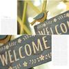 Wooden Wall Hanging Retro Wall Decoration Pendant European Style Doorplate Decoration Hanging  Shop