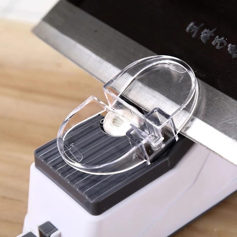 USB elektrický brousek na nože nastavitelný pro kuchyňské nože Nástroj Nůž Ostření nůžek Bílá střední a jemné ostří