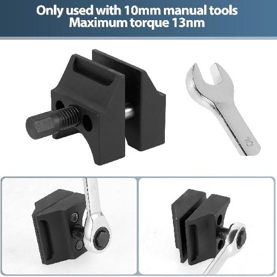 Suspension Strut Spreader Tool, Split Hub Steering Knuckle Spreader, Metal Double Ended Suspension Expansion Hub Clamp Tool, Easy to Detach and