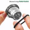 10Pcs Black Soft Silicone O-rings Gaskets Rubber Food Grade For Nespresso Stainless Steel Coffee Refillable Capsules Body Cup