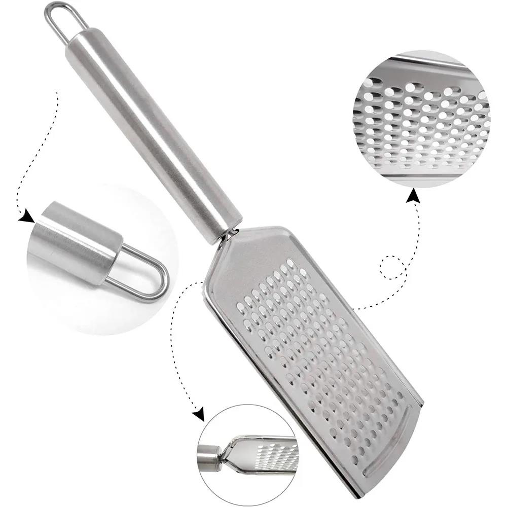 LMETJMA Micro Blade Cheese Grater Carrot Ginger Grater With Stainless Steel Handle Nutmeg Lemon Zester Vegetable Graters PY0029 2