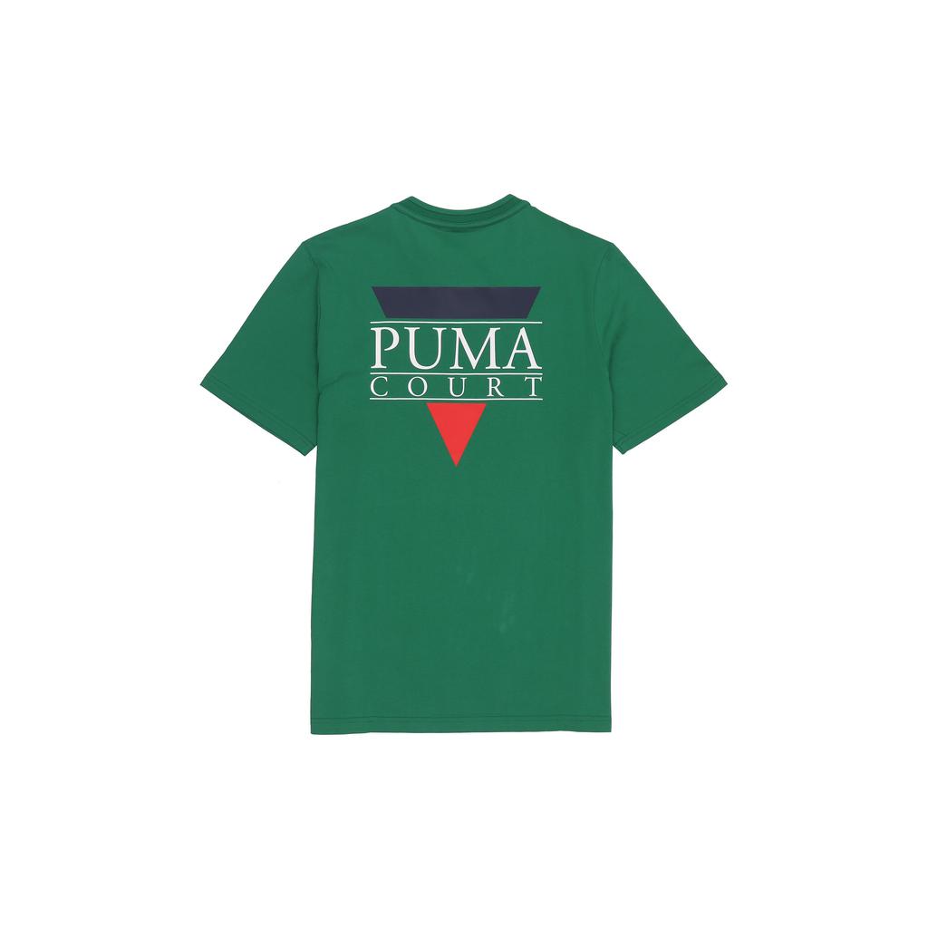 Puma Tennis Club Grafik-T-Shirt mit Rücken-Logo-Print Herren Oberteile Zartgrün 536958-96