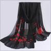 Spring And Summer Women Scarf New Pashmina Shawl Printed Cape Silk Chiffon Polyester Tippet Muffler 60*160Cm