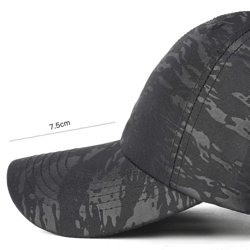 Summer New Style Dark Pattern Solid Quick-Dry Baseball Cap, Outdoor Quick-Dry Breathable Sun Hat, Sports Dad Hat