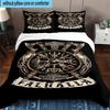 Viking Ship At Sea 3pcs Bedding,Including 1pc Duvet Cover And 2pcs Pillowcases Perfect for Christmas,Ideal for Bedroom, Dormitory