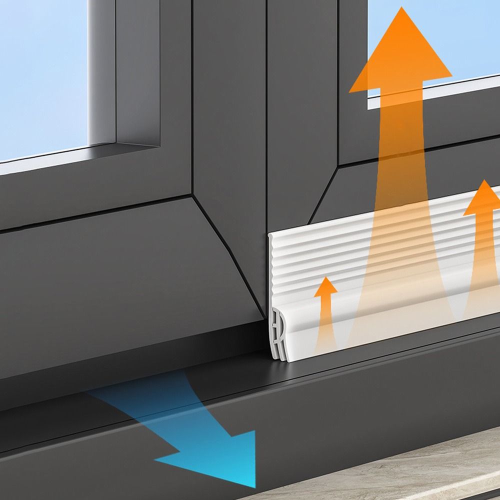 2M Rubber Sliding Door Sealant Strips Dustproof Windproof Insulation Film Window Seals