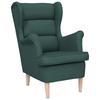 Armchair Dark Green 74x84x100 Cm Fabric