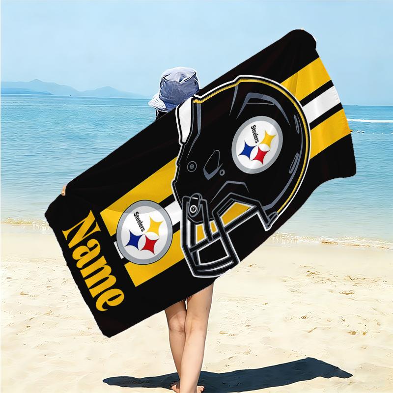 Personalized Patriots Team Spirit Beach Towel Microfiber Beach Towel Thin Absorbent for Beach Swimming Yoga Bath Sports. 0910361