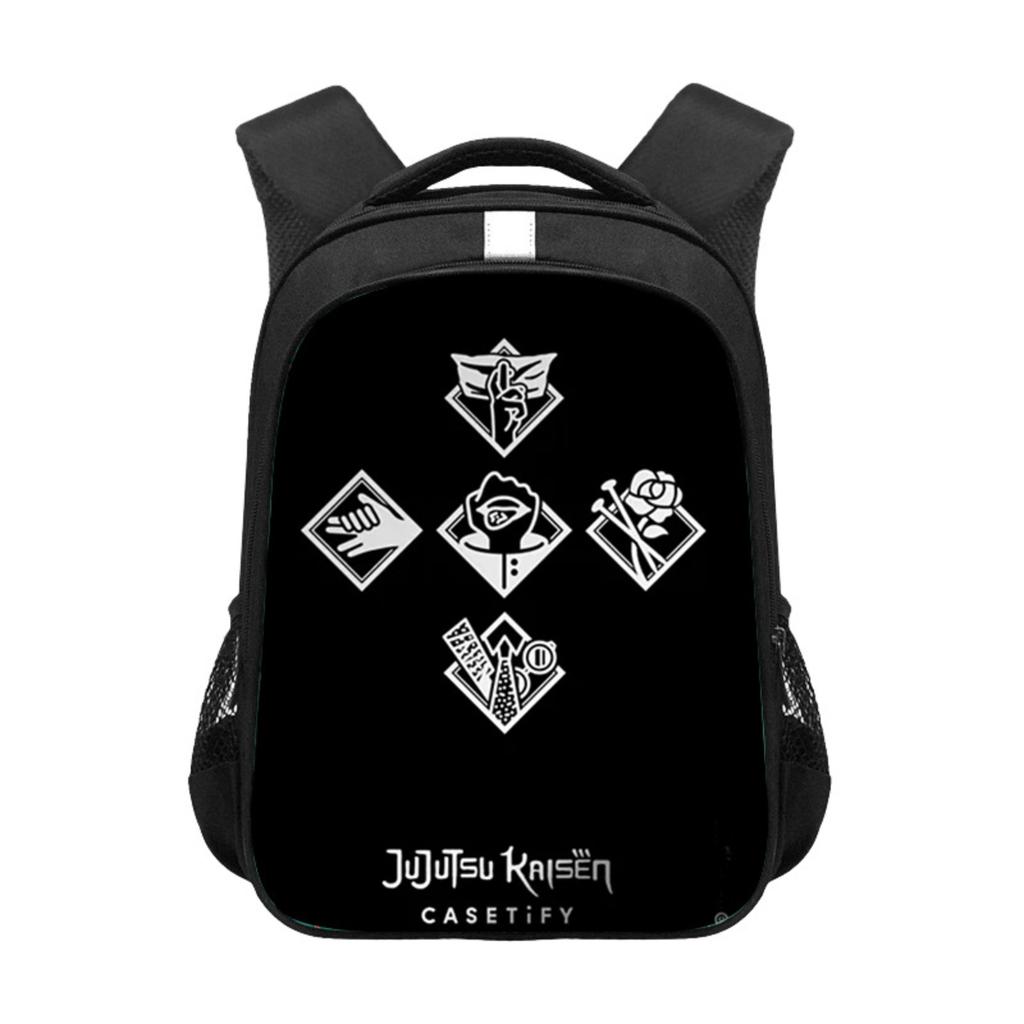 Anime Rucksack mit großer Kapazität und reflektierendem Streifen, Aufbewahrungstasche, Schultasche 13 Zoll