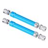 2pcs Universal Drive Joint Shaft CVD RC Parts for Axial Wraith AX90056 1 10 R C Car (Blue)