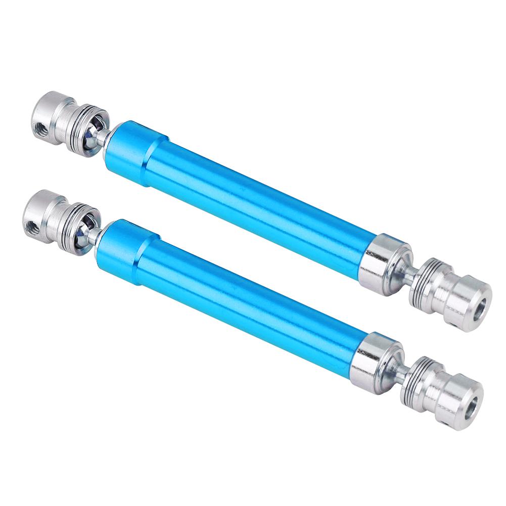 2pcs Universal Drive Joint Shaft CVD RC Parts for Axial Wraith AX90056 1 10 R C Car (Blue)