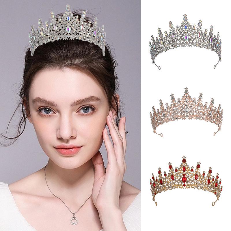 Luxury Crystal Diamond Bridal Crown Headband - Elegant Wedding Hair Accessory