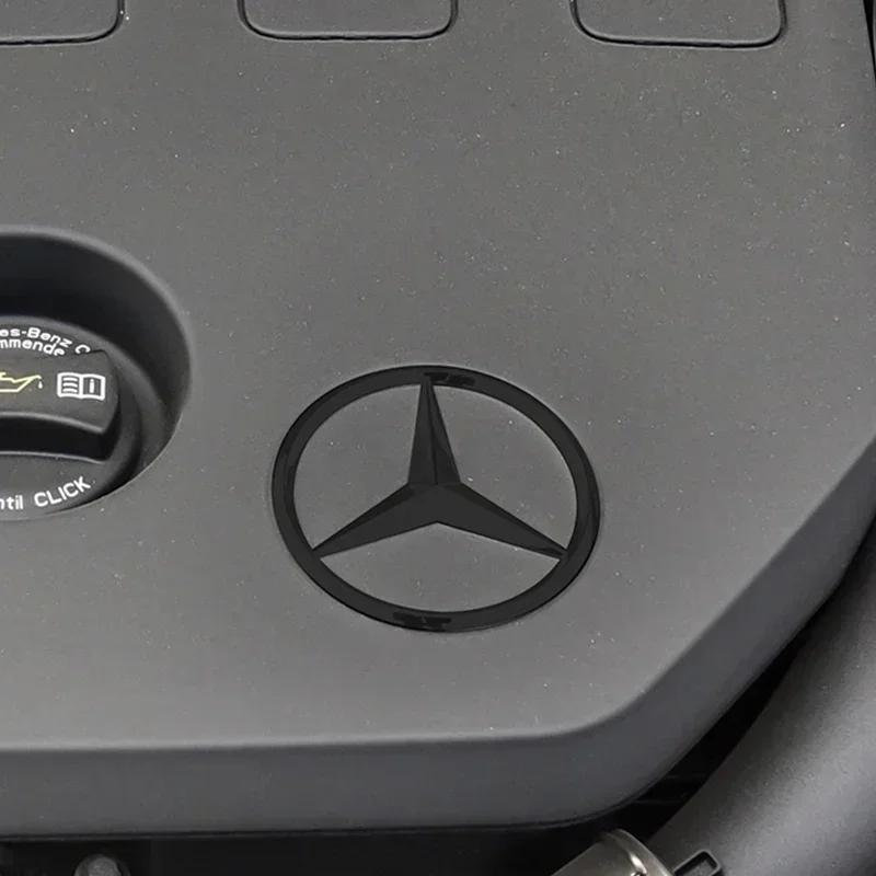 70mm automobile engine logo metal hood badge for Mercedes-Benz W220W221W117W166W176W177W204W212W213GLE CLA GLC GLML