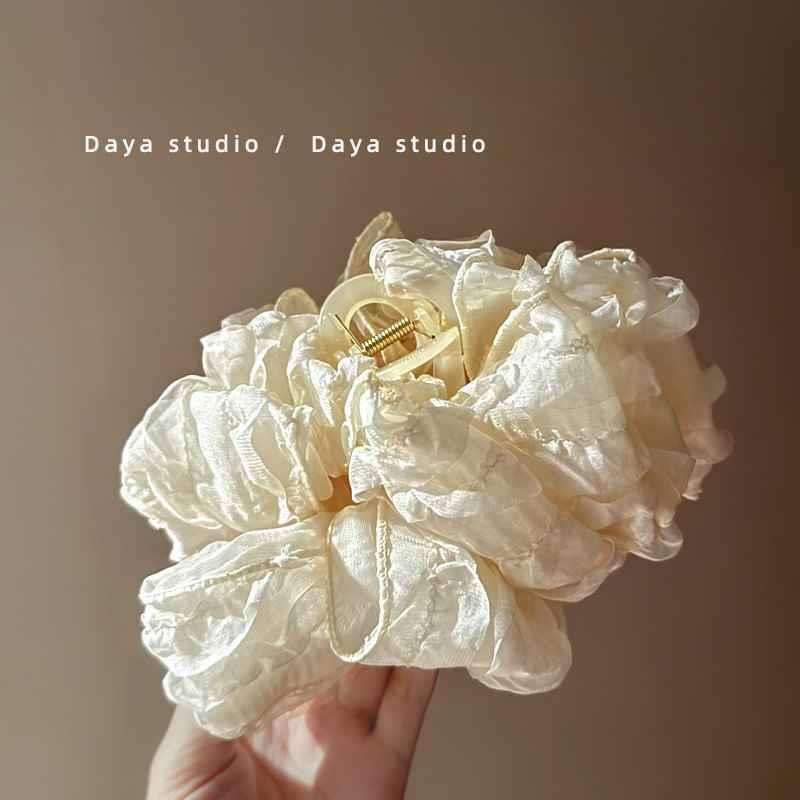 Cloud Bubble Extra Large Bow Hair Clip - High-End 2025 Claw for Women