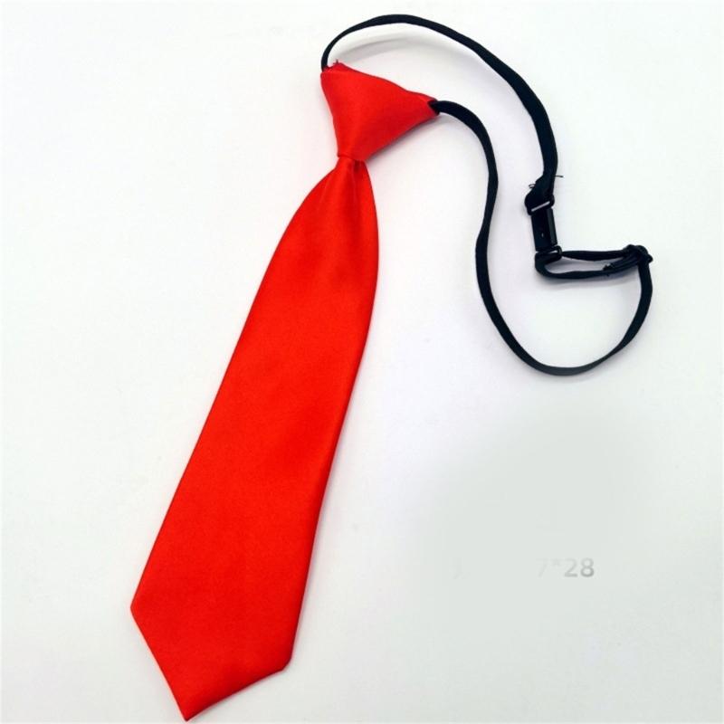 Soft Stretchable Kids Necktie Flexible Adjustment School Occasion Neck Tie For Children Uniform and Everyday Wear