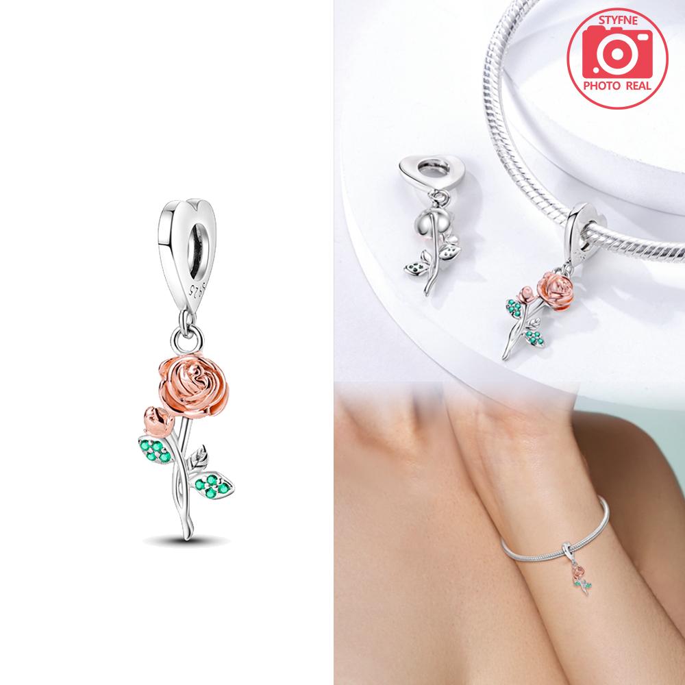Charm Elegant Plata Daisy Pendants Copper Plated For Charm Copper Plated Genuine Bracelets For Jewellery Crafting