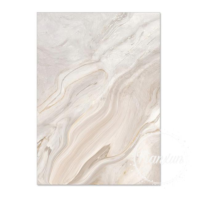 Scandinavian Nature Landscape Canvas Painting Grass Beach Sunset Wall Art Poster Nordic Printing Modern Picture Home Decoration No Frame