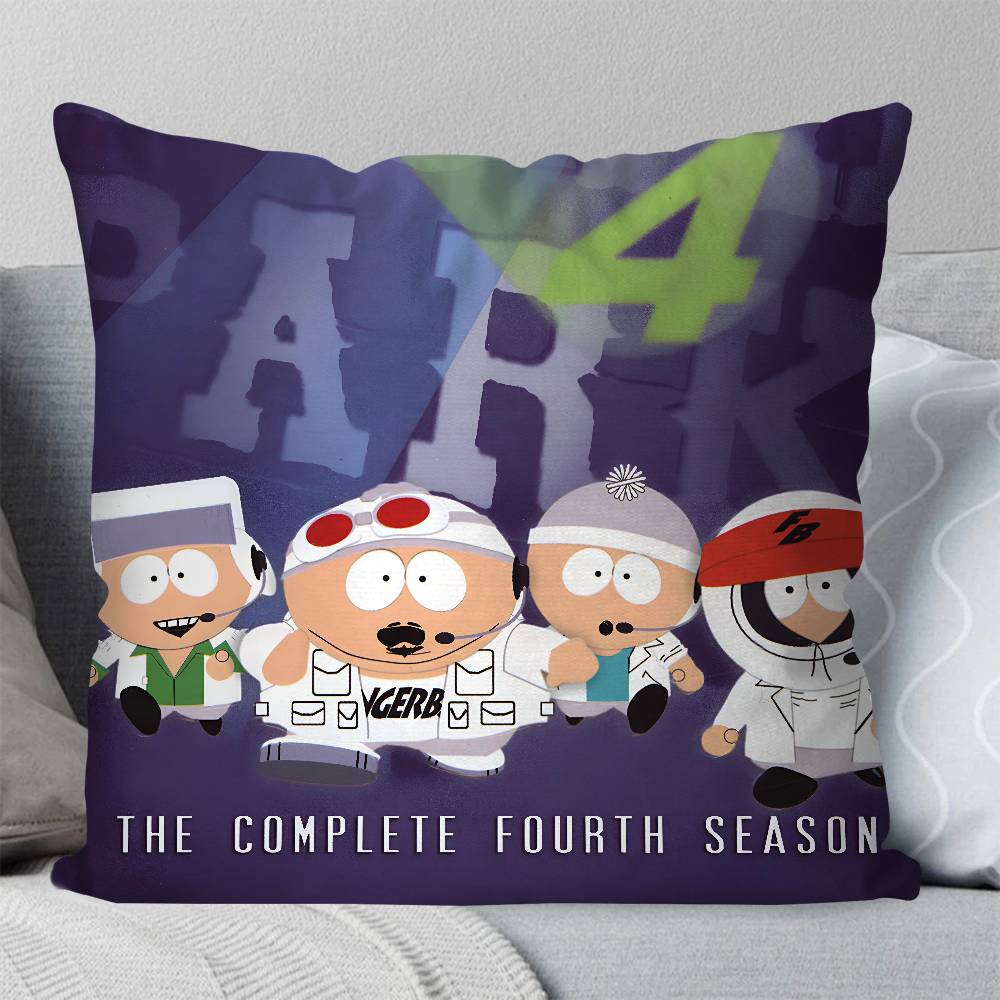 S-South Park Pillow Case Square Pillow Bedroom Sofa Leisure Comfort Cushion Car Living Room Home Decoration