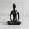 Modern Yoga Girly Abstract Ornaments White Porcelain Figures Living Room Decoration Lady's Gifts Angel Fairy Garden Home Decor