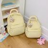 Schoolbag new wear-resistant simple backpack versatile leisure travel backpack large capacity multi-layer middle school bag