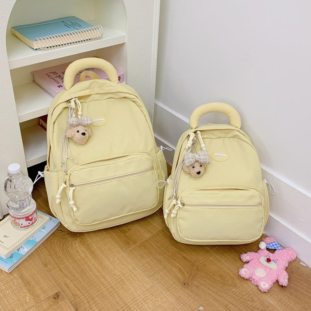 Schoolbag new wear-resistant simple backpack versatile leisure travel backpack large capacity multi-layer middle school bag