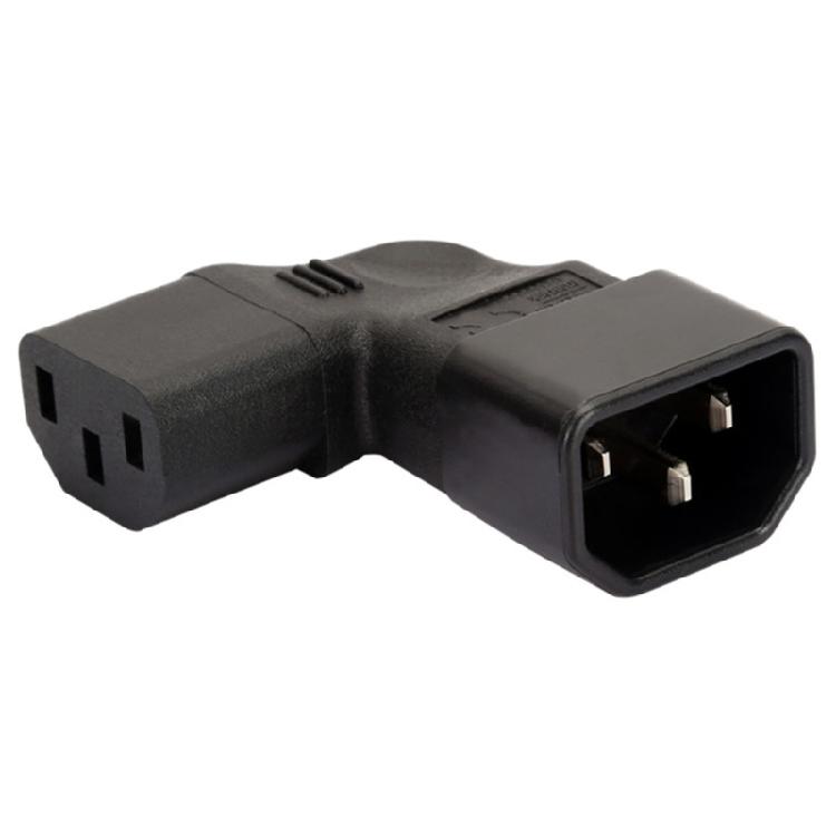 3-pole Conversion Plug IEC320 C14 to IEC320 C13/C7/C5 Connector Power Adapter