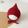 Baby Winter Oorbescherming Gebreide Muts Schattige Elf Puntmuts Warm Met Kinband Muts Baby