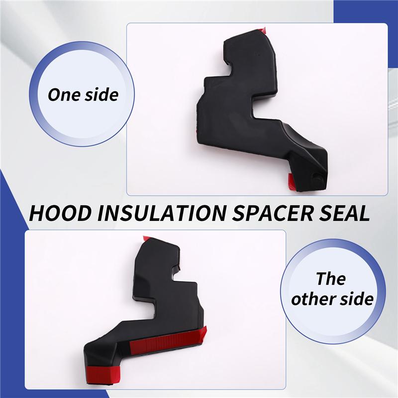 A58X-1 Pair Car Hood ulation Spacer Seal To Cowl Engine Bay For KIA K3 FORTE CERATO 2012-2018 86430-A7000