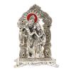 Silver Radha Krishna Idol Oxidized Finish with Happy Diwali Wishes