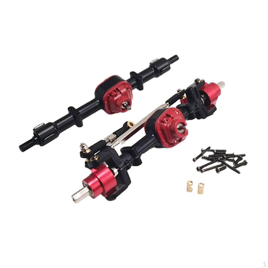 1/12 RC Car Front And Rear Axle Kit, Easy to Install, Heavy Duty Metal Replacement Parts for MN78