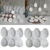 Easy Release Silicone Mold for Rabbit Eggs Pendant Handmade Easter Keychain Accessories Mould Handmade Craft Supplies