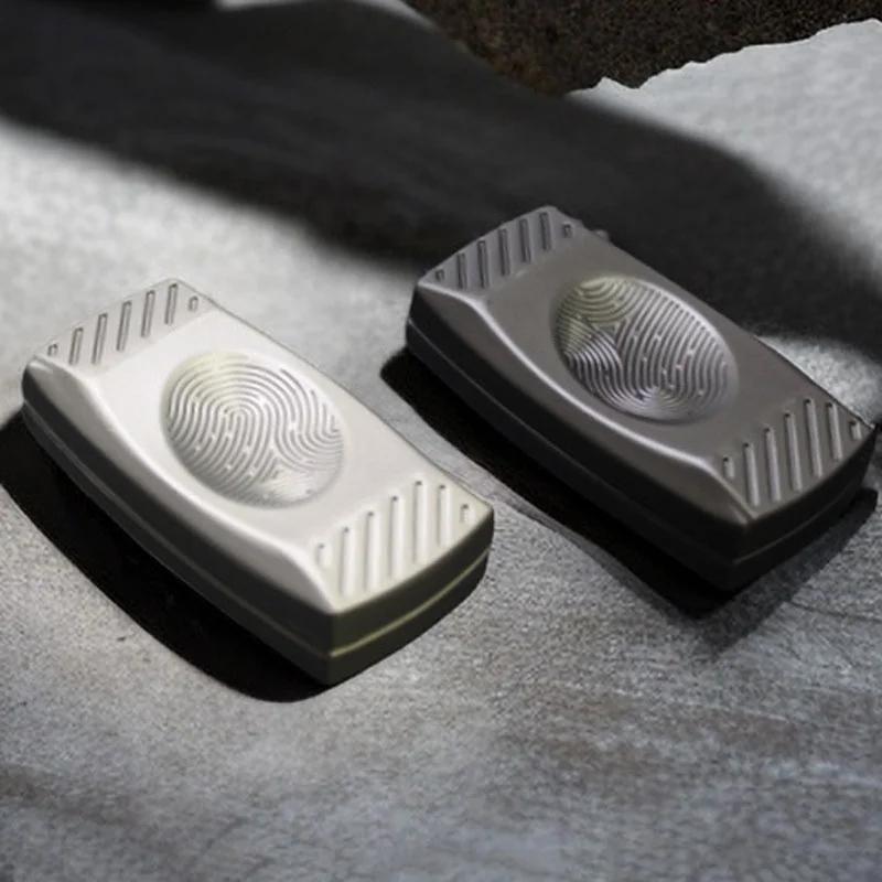 Fidget Slider à empreintes digitales, curseur haptique magnétique, EDC, jouets en métal, outil TDAH, jouets anti-anxiété et anti-stress pour adultes