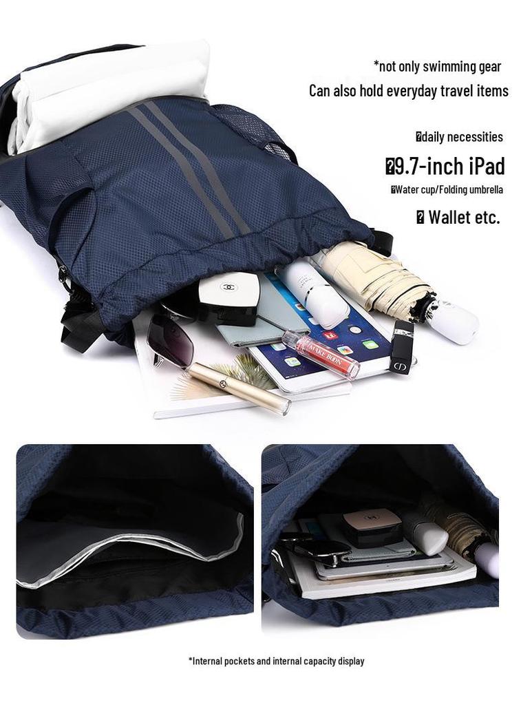 Sports Backpack for Men & Women: Wet/Dry Separation, Fitness Drawstring, Basketball & Swimming Bag