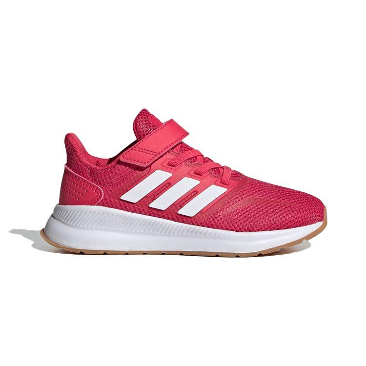 Adidas Neo Runfalcon Non-Slip Shock Absorbing Wear-Resistant Low-Top Running Shoes Kids Sneakers Red White FW5140