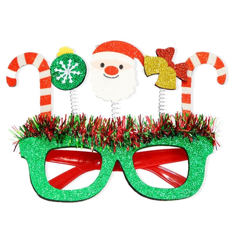 Kinderparty-Dekorationen Brillenrahmen Schneemänner Hirsche Cartoon-Brillen für Kostümpartys und Dekoration