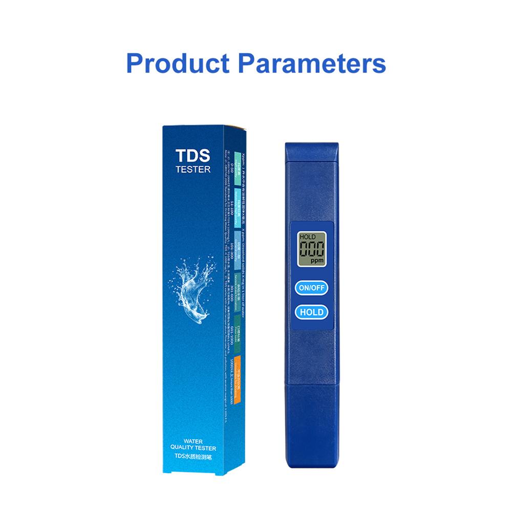 0-9990ppm Handheld Water Quality Tester Digital TDS Meter Pen Water Purity Temperature Meter For Aquarium Pool