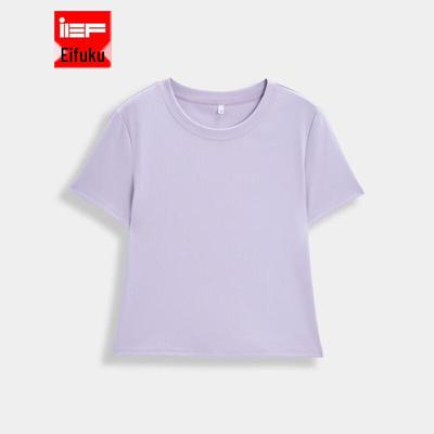 IEF Women's Casual Solid Color T-shirt
