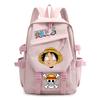 One Piece King Printed Backpack Elementary School Students Junior High School Students High School Students Large Capacity School Bag