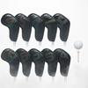 10 Pieces Iron Headcover Set Scratch Protection Numbered Cover Easy Identification for