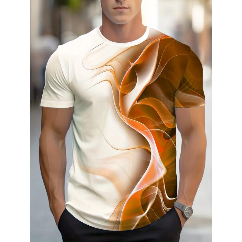 T-shirt Estive Digitali Stampate da Uomo Sono Marche Trendy con Nuovo Design Stampato Maniche Corte. Adatto per l'uso quotidiano all'aperto