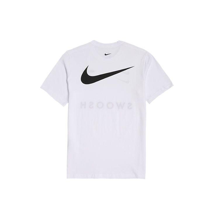 Nike Sportswear Swoosh Short Sleeve T-Shirt Men Tops White CV5893-100