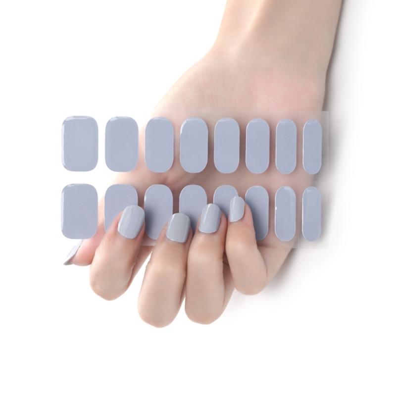 16Pieces/sheets Nail Polish Strips for Women Self-Adhesive Warm Color Nail Polish Stickers Full Nail Wraps for Nails Art