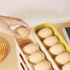 Large Capacity Auto Rolling Egg Organizer Plastic Egg Storage Box Portable Egg Roller Rack  Kitchen