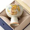 Plant Ash Happy Hanhan Cat Teacup Ceramic Household Master Cup Single Cup Tea Kung Fu Tea Set Gift Box Gift