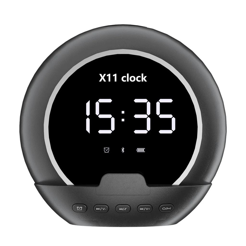 Wireless Speaker Alarm Clock Multifunctional Digital Clock Music Player for Home Travel Sports Portable Wireless Speaker