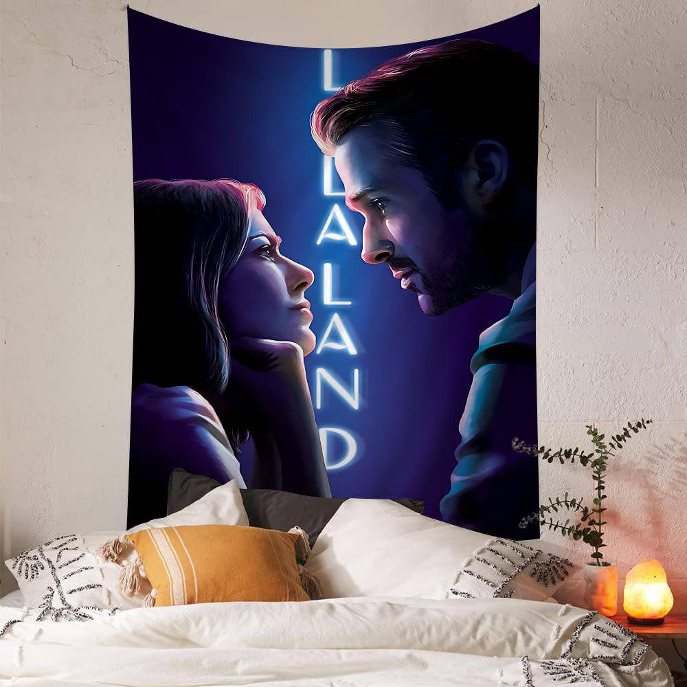 La La Land Music Classic Movie DIY Wall Tapestry Hanging Tarot Hippie Wall Rugs Dorm INS Home Decor