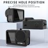 Protective Silicone Case Cover for DJI Action 4/3 Sports Camera Full Coverage Scratch-resistant Protections Sleeve Black