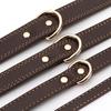 Collar Metal Buckle Adjustable Faux Leather Dog Collar for Outdoor
