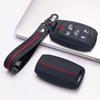 Silicone Key Fob Cover with keychain for Dodge Durango Challenger Charger Chrysler 300 for Jeep Grand Cherokee Grand Wagoneer Protective Case Fits 6