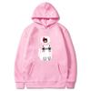 Autumn Winter Solid Color Anime Cat Classic Hoodie Men's Daily Casual Harajuku Hoodie Street Wear Warm Hoodie
